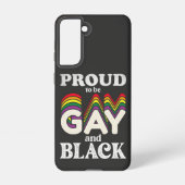 ゲイ誇りを持ったと黒人のLGBTプライド SAMSUNG GALAXYケース (裏面)