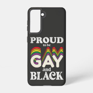 ゲイ誇りを持ったと黒人のLGBTプライド SAMSUNG GALAXY S21ケース