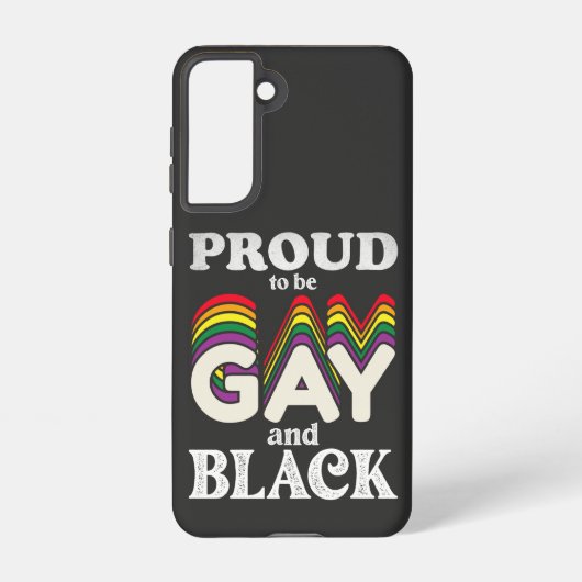 ゲイ誇りを持ったと黒人のLGBTプライド SAMSUNG GALAXYケース (裏面)