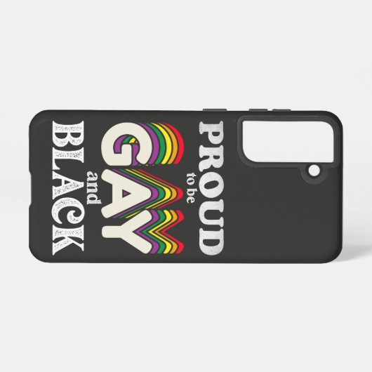 ゲイ誇りを持ったと黒人のLGBTプライド SAMSUNG GALAXYケース (裏面横)