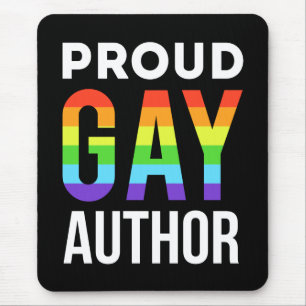 ゲイ誇りを持った作家ライタープライドLGBTQ マウスパッド