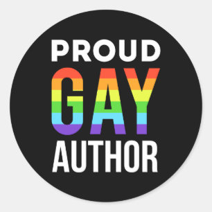 ゲイ誇りを持った作家ライタープライドLGBTQ ラウンドシール