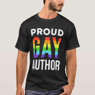 ゲイ誇りを持った作家ライタープライドLGBTQ Tシャツ