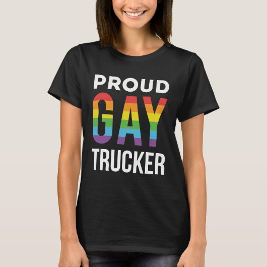 ゲイ誇りを持った運搬車 Tシャツ (正面)