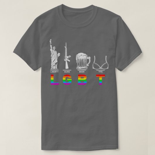 ゲイ贈与 Tシャツ (デザイン正面)