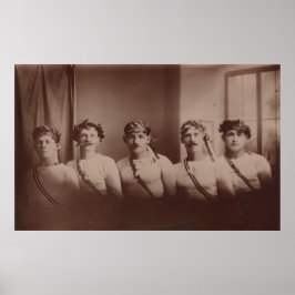 ゲイ関心リースヴィンテージの若いアスリート ポスター