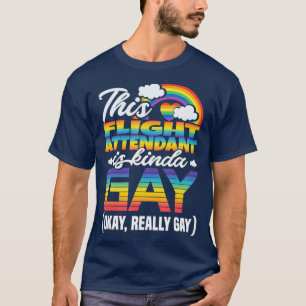 ゲイ飛行付き添い人 Tシャツ