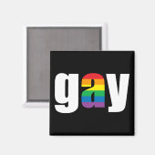 ゲイ黒磁石 マグネット (正面/裏面)