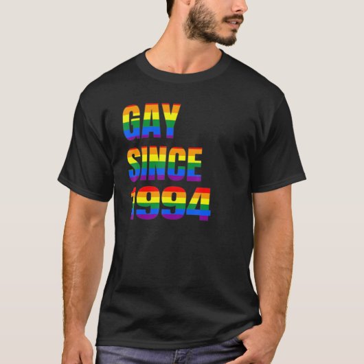 ゲイ1994年以来それは私の誕生日Lgbt美しい Tシャツ (正面)