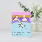 ゲイ3人組の漫画ユーモア ポストカード (スタンド正面)