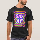 ゲイ・アフェクト・レインボー Tシャツ (正面)