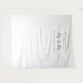 ゲイ ウェディング フォト ブック背景 Mr と Mr スクリプト タペストリー (正面(横))