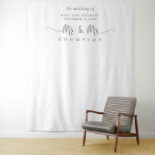 ゲイ ウェディング フォト ブック背景 Mr と Mr スクリプト タペストリー (インサイチュ)