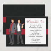 ゲイ・カクテルパーティー招待状 招待状 (正面/裏面)