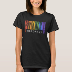 ゲイ クィア バーコード プライド コロラド LGBTQ ファッション Tシャツ