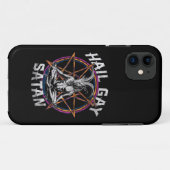ゲイ サタン LGBT ゴス ゲイ プライド バフォメット 悪魔 陽気 Case-Mate iPhoneケース (裏面(横))