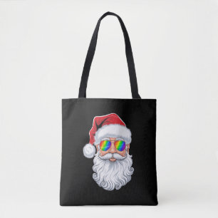 ゲイ サングラス クリスマス サンタの顔 Xmas LGBTQ トートバッグ