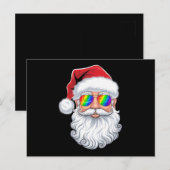 ゲイ サンタ メガネ クリスマス Xmas LGBTQ ポストカード (正面/裏面)
