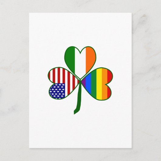 ゲイ シャムロック ポストカード (正面)