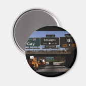 ゲイ/ストレート/バイロードシンボルや象徴 マグネット (正面/裏面)