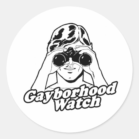 ゲイ・ネイバーhood時計 ラウンドシール (正面)