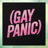 ゲイ・パニック LGBTQ 抗議 プライド ウィンドウサイン (シート3)