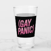 ゲイ・パニック LGBTQ 抗議 プライド タンブラーグラス (正面)