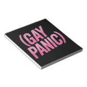ゲイ・パニック LGBTQ 抗議 プライド ノートパッド (アングル)