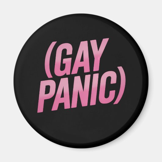 ゲイ・パニック LGBTQ 抗議 プライド マグネット (正面)
