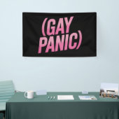 ゲイ・パニック LGBTQ 抗議 プライド 横断幕 (トレードショー)