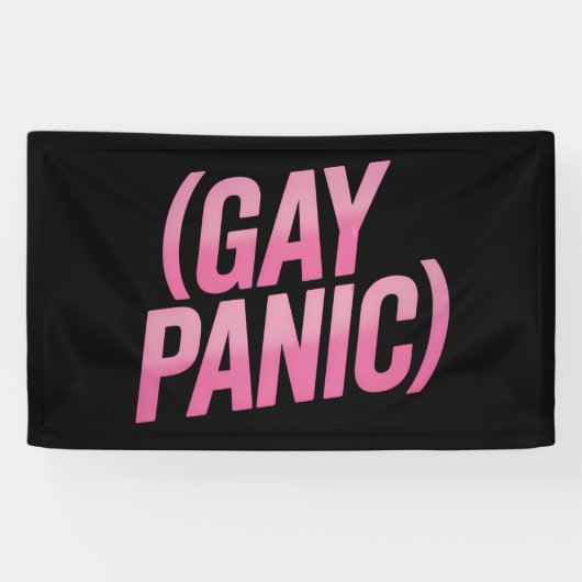 ゲイ・パニック LGBTQ 抗議 プライド 横断幕 (横)