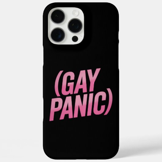 ゲイ・パニック LGBTQ 抗議 プライド Case-Mate iPhoneケース (裏面)