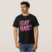 ゲイ・パニック LGBTQ 抗議 プライド Tシャツ (正面フル)