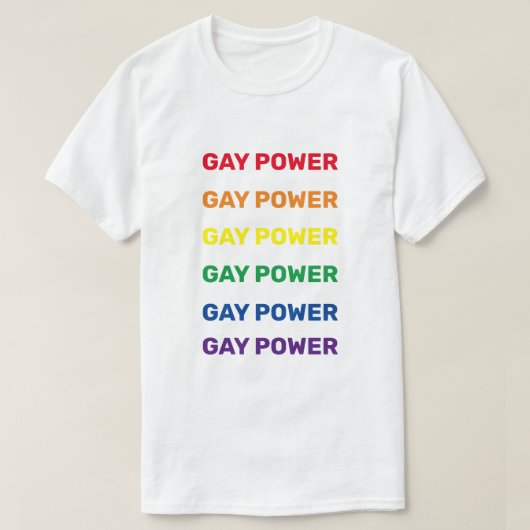 ゲイ・パワーTシャツ Tシャツ (デザイン正面)