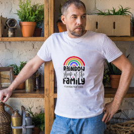 ゲイ+ファミリーのレインボーシープでお茶の間大爆笑 Tシャツ