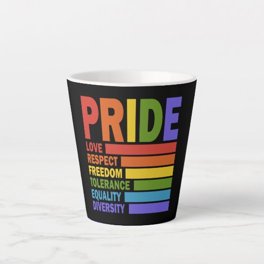 ゲイ・プライド月間LGBT カフェラテマグ (正面)