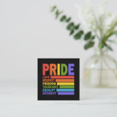 ゲイ・プライド月間LGBT スクエア名刺 (スタンド正面)