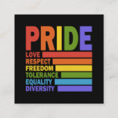ゲイ・プライド月間LGBT スクエア名刺 (正面)