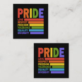 ゲイ・プライド月間LGBT ノートカード (正面/裏面)