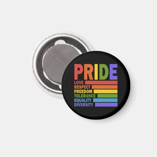 ゲイ・プライド月間LGBT マグネット (正面/裏面)