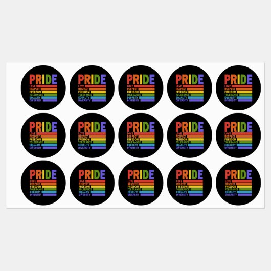 ゲイ・プライド月間LGBT ラベル (シート)