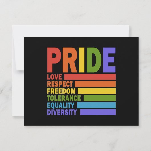 ゲイ・プライド月間LGBT 招待状 (正面)