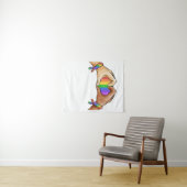 ゲイ?プライド服着LGBTレインボー タペストリー (インサイチュ(横))