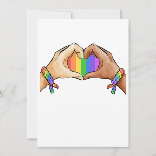 ゲイ?プライド服LGBTレインボー  セーブザデート (正面)