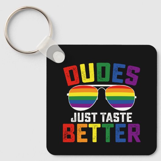 ゲイ プライド おもしろ LGBT キーホルダー (正面)