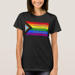ゲイ・プライド・インターセクション・レインボーフラッグ Tシャツ