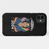 ゲイ プライド カマラ ハリス 2024 副大統領 LGBTQ+ Case-Mate iPhoneケース (裏面(横))