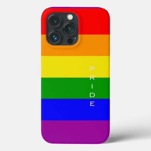 ゲイ プライド カラーズ レインボー フラッグ プライド Case-Mate iPhoneケース (裏面)