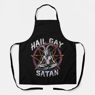 ゲイ プライド バフォメット おもしろ LGBT ゴシック エプロン