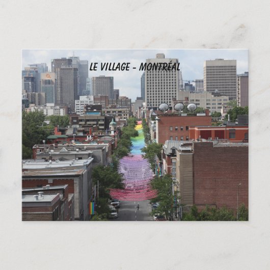 ゲイ,プライド，フィエレ，村ゲイ，モントリオール ポストカード (正面)